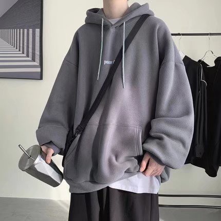 Áo hoodie đơn giản phù hợp nam nữCODmũ len