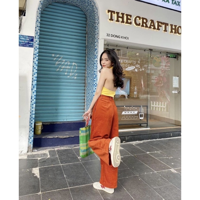 GingerBear - Áo Cổ Polo Hở Lưng - Polo Halter Croptop