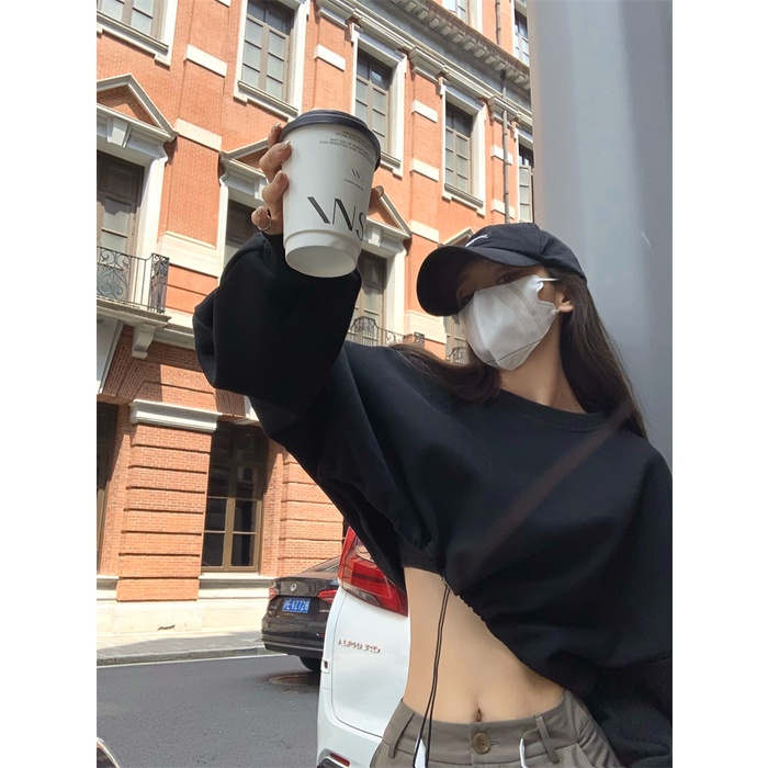 Áo Sơ Mi Dáng Ngắn Phong Cách Hong Kong Cá Tính