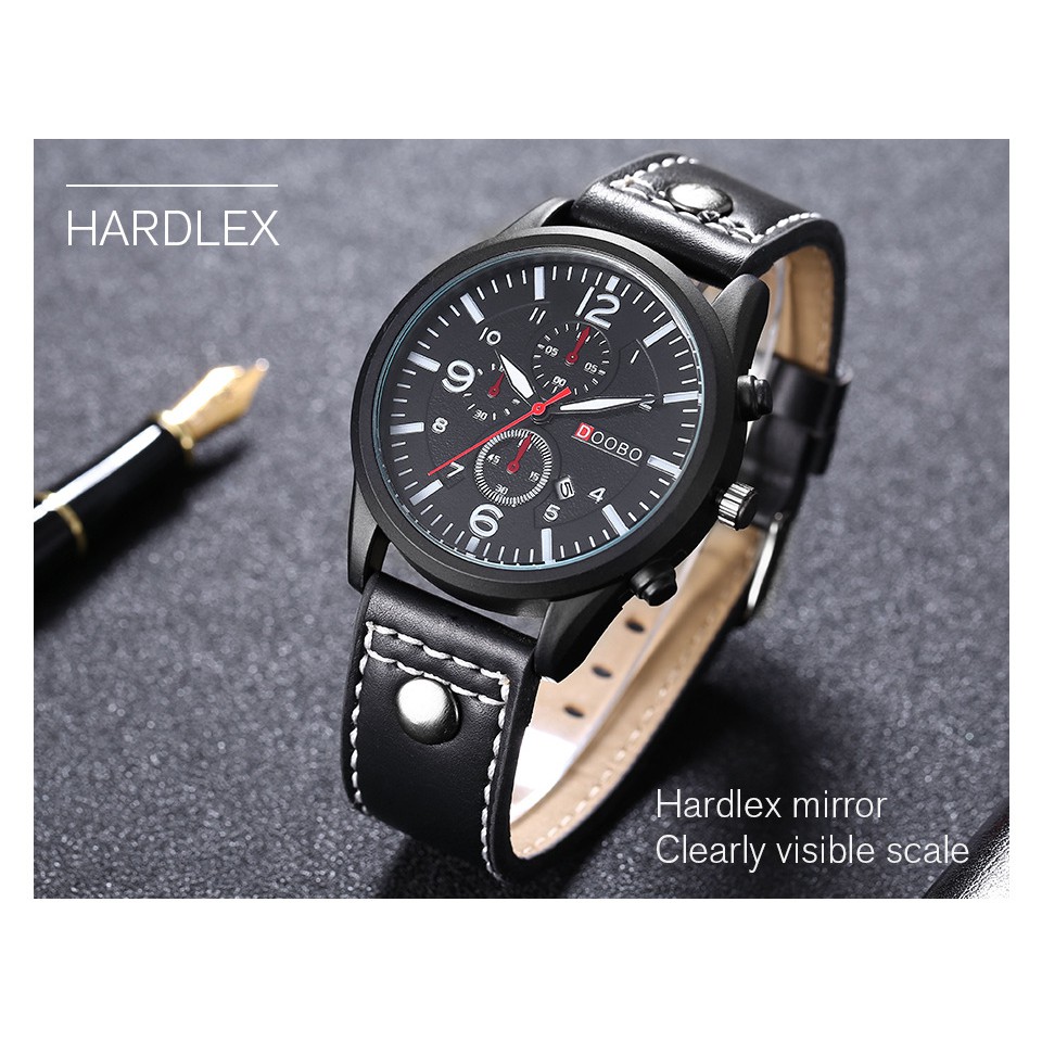 ĐỒng Hồ Nam Lịch Ngày DOOBO DO9866 JAPAN Dây Da Cao Cấp | BigBuy360 - bigbuy360.vn