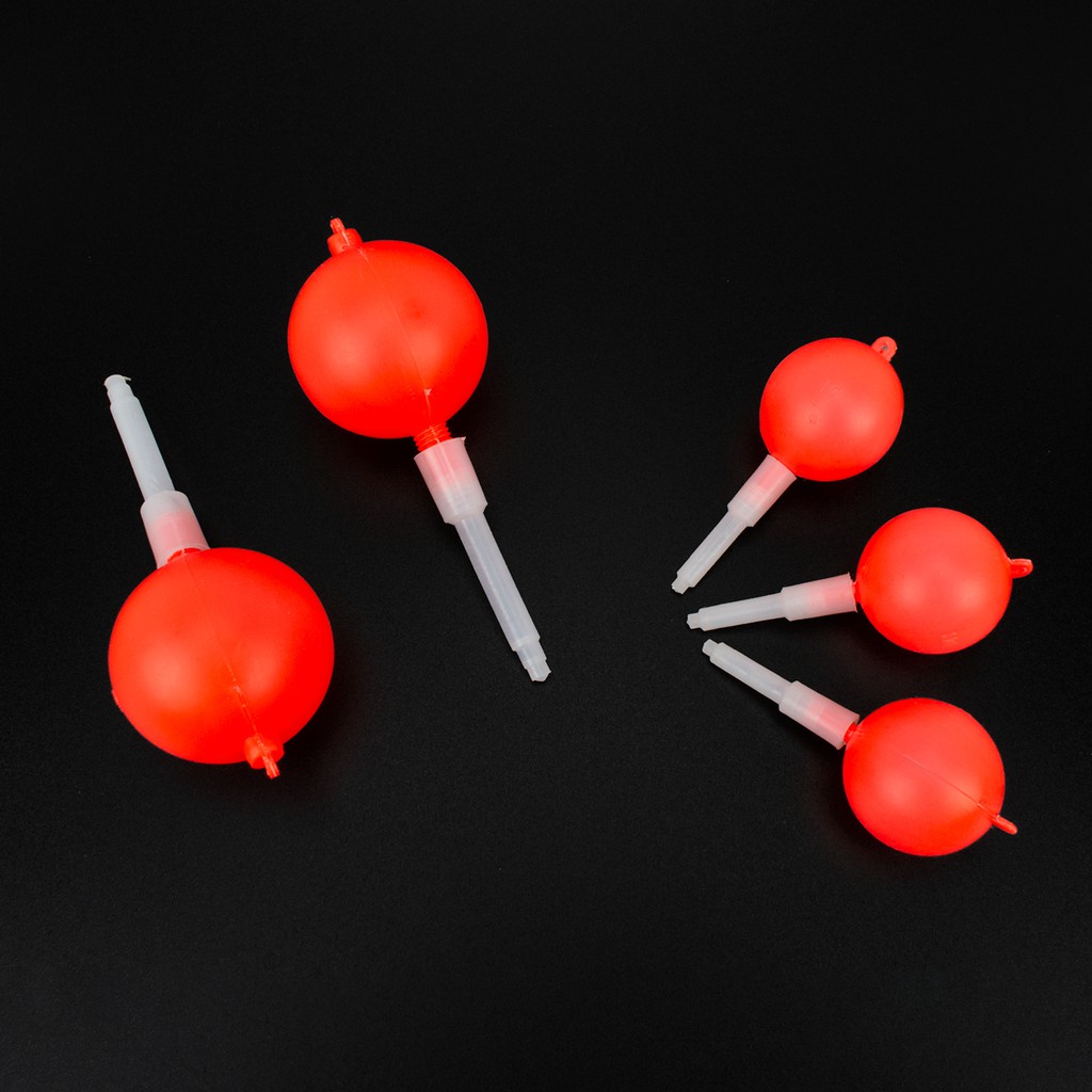 COMBO 03 PHAO TRÒN ĐỎ CÂU SÔNG - PHAO CÂU SÔNG  - PHAO CÂU ĐÊM GẮN ĐÈN BẺ - ĐỒ CÂU NGỌC HẢI