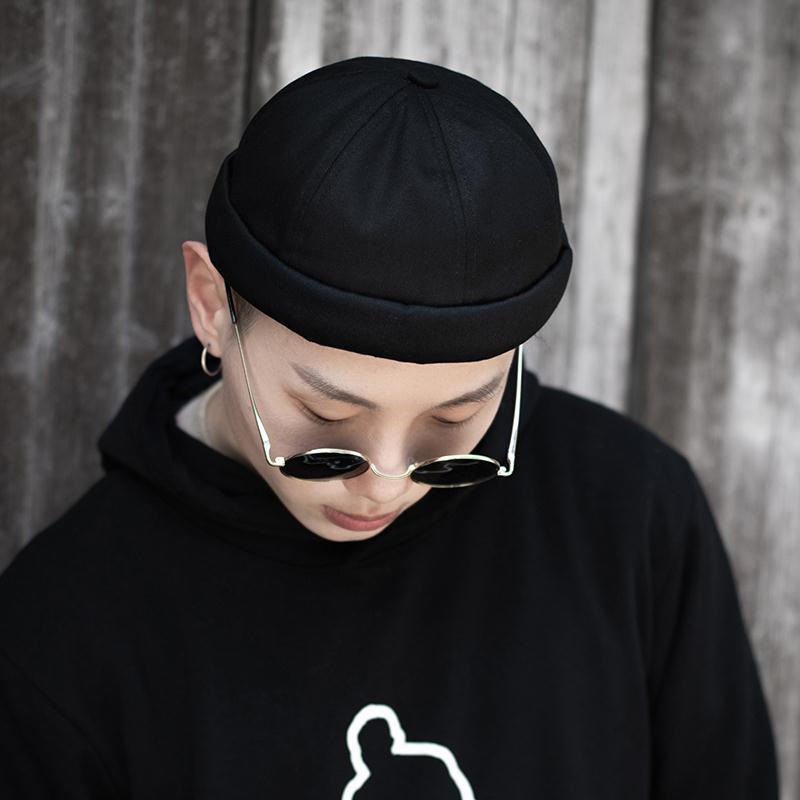 Mũ thủy thủ cotton màu trơn phong cách Vintage dễ thương