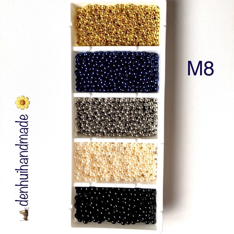 20gr Hạt Bẹt Trai Nhựa 5mm (Nhóm Màu Xanh)