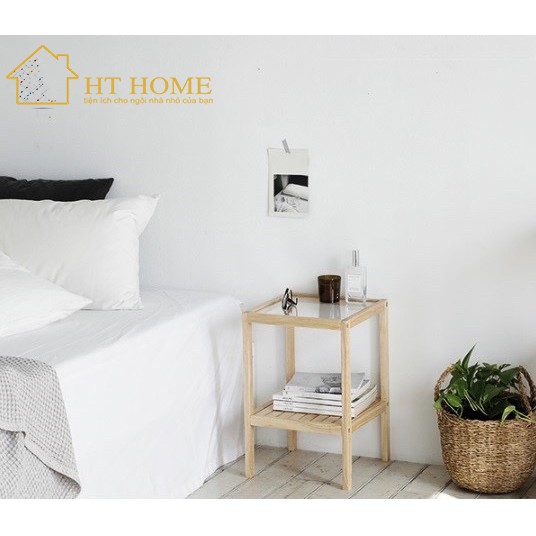 TÁP ĐẦU GIƯỜNG GỖ THÔNG MẶT KÍNH CƯỜNG LỰC | BigBuy360 - bigbuy360.vn