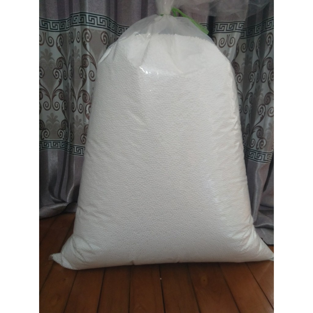 1kg HẠT XỐP TRẮNG 2-3ly   [RẺ SẬP SÀN] Siêu đẹp, giá rẻ, cỡ hạt chuyên làm ghế lười, gối lười Trang trí hộp quà