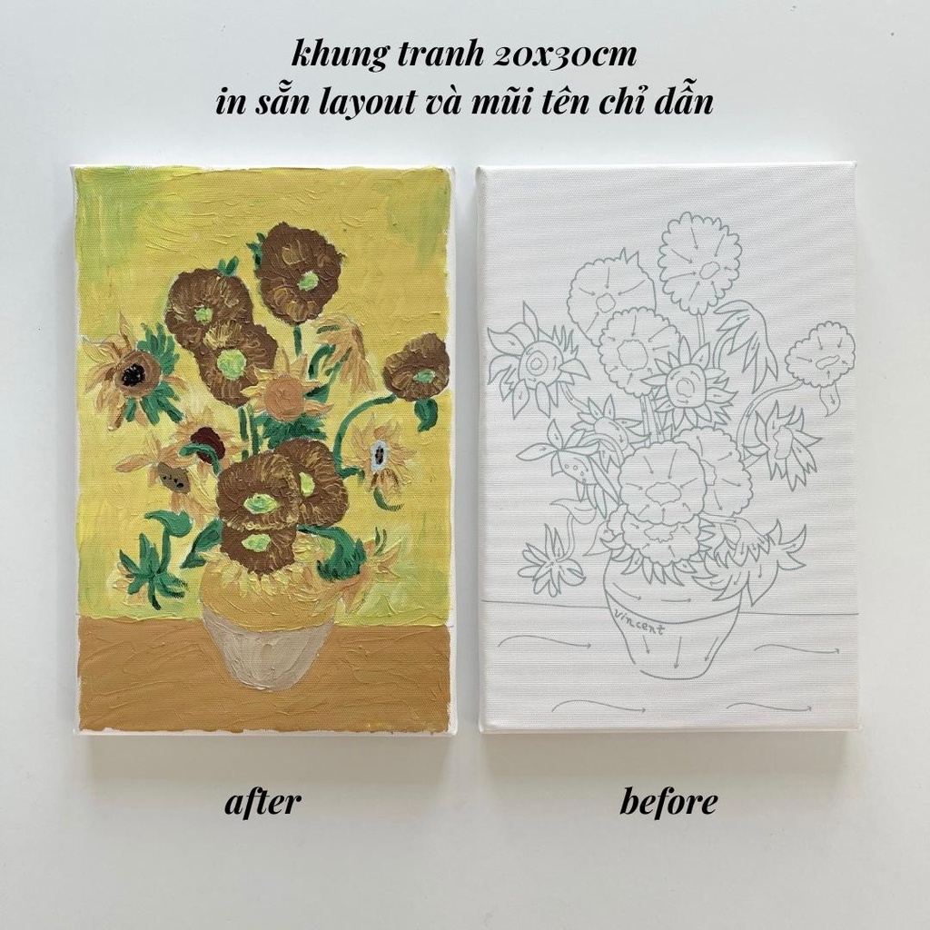 Tranh đắp nổi Crabit bộ dụng cụ và tranh in sẵn Crabit Artscape Sunflowers Hoa hướng dương