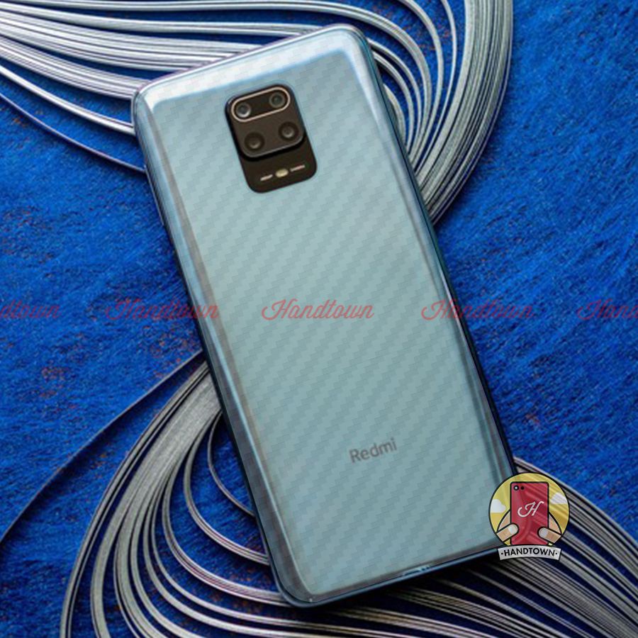 Combo Ốp Dẻo Đen, Cường Lực Viền Mỏng, Dán Cacbon Dành Cho Xiaomi Redmi Note 9S