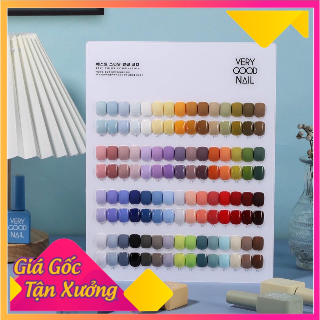 Sơn very good nail sơn móng tay gel hàn quốc chính hãng chai lẻ màu 41 - 60