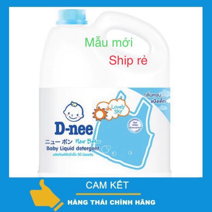 [Chính Hãng] Nước giặt dnee xanh 3L mẫu mới nắp Neo chính hãng thái lan .