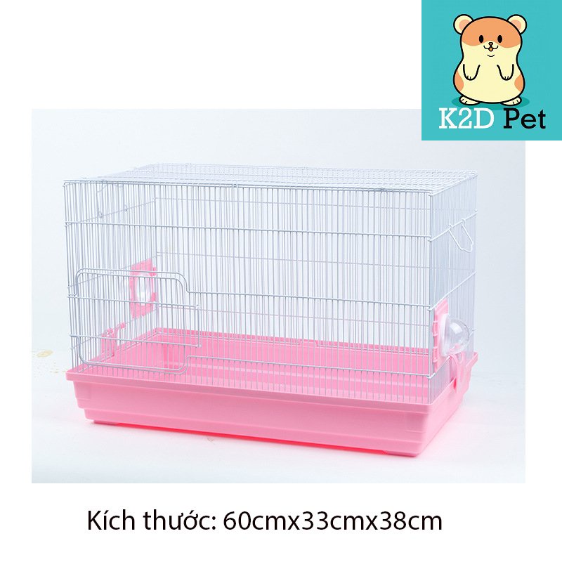 Lồng siêu to Size 60*33*38cm ko phụ kiện cho Hamster, Guinea Pig (bọ ú, chuột lang), thỏ, sóc, chinchilla