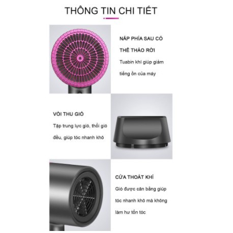 (tặng đầu thổi) Máy Sấy Tóc Mini ✨FREESHIP✨ Máy sấy tóc Nhỏ Gọn Bedabenc siêu hót hít, tỏa hương