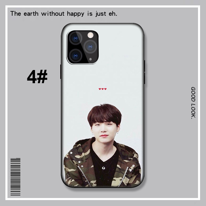 Ốp điện thoại mềm hình Suga BTS LU30 cho iPhone X XR Xs Max 6 6s 7 8 Plus 5 5s New SE SE2 2020