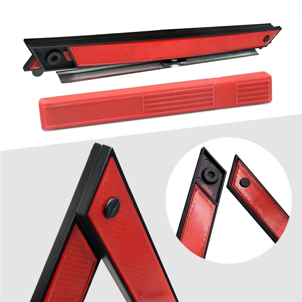 Bảng Cảnh Báo Hình Tam Giác Phản Quang Màu Đỏ Có Giá Đỡ Có Thể Gập Lại Dùng Cho Trường Hợp Khẩn Cấp EU