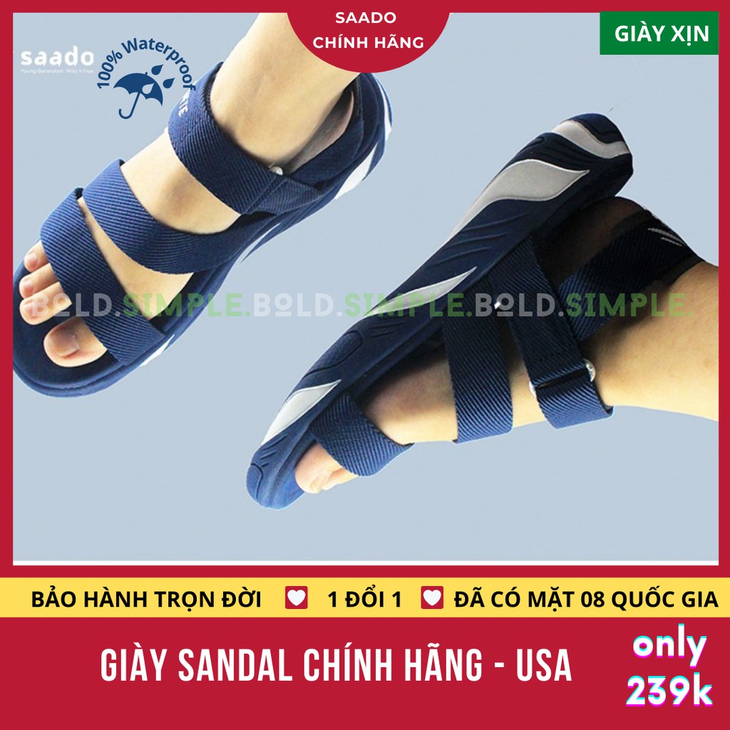 Giày Sandal Nam Nữ Cho Học Sinh Cấp 2 3 Chống Trơn Trượt Hôi Chân Cao Gót Siêu Nhẹ Đi Du Lịch Hãng Chính Hãng Mỹ [SP03]