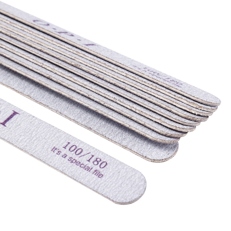 Set 10 Dụng Cụ Làm Móng 100/180 180/240 Chất Lượng Cao