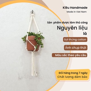 Macrame Treo Chậu Cây Fairy Tail Pot Hanger - Dây treo chậu nhỏ xinh