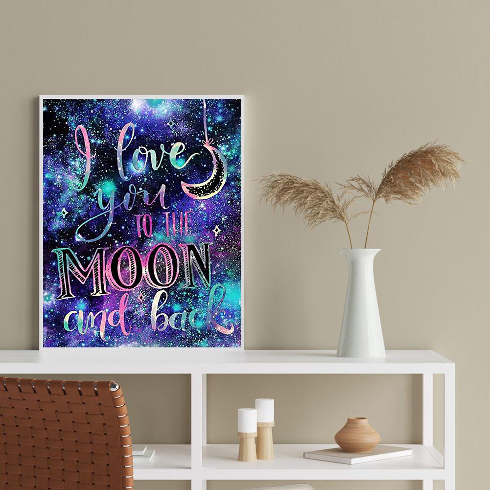 READY✪5D DIY Full Drill Diamond Painting Night Sky Cross Stitch Home Decoration