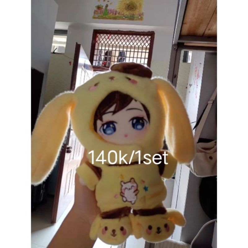 Set outfit Pudding Cún con 4 món