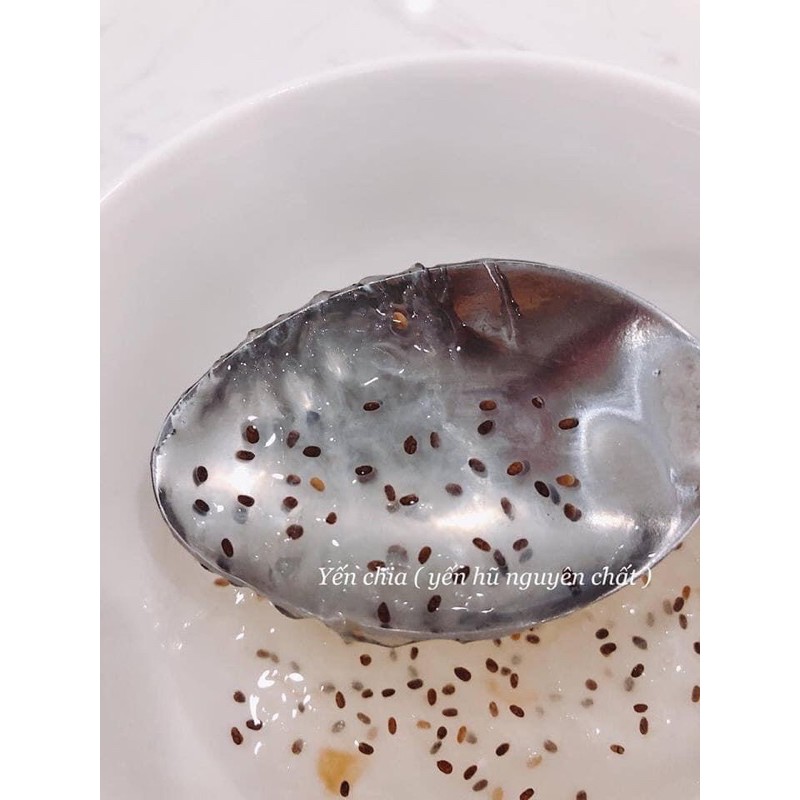 YẾN CHƯNG HẠT CHIA - YẾN THỊ - YẾN HŨ NGUYÊN CHẤT - YẾN TƯƠI CHƯNG SẴN - Hũ yến 12gram 70ml | Thế Giới Skin Care