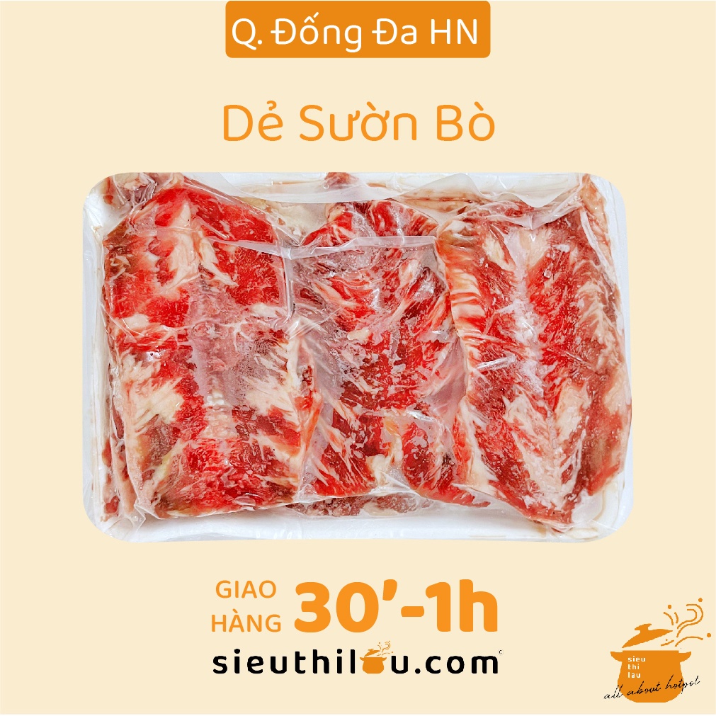 Dẻ Sườn Bò Nướng - Nhập Khẩu Mỹ 500gr - Siêu Thị Lẩu & Đồ Nướng