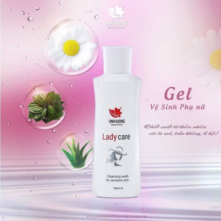 Dung dịch vệ sinh phụ nữ Lady Care Linh Hương se khít cân bằng PH Chính Hãng