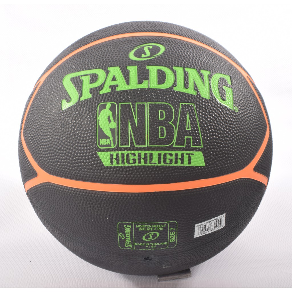 Bóng rổ Spalding NBA Neon Highlight Series Outdoor Size 7 + Tặng bộ kim bơm bóng và lưới đựng bóng