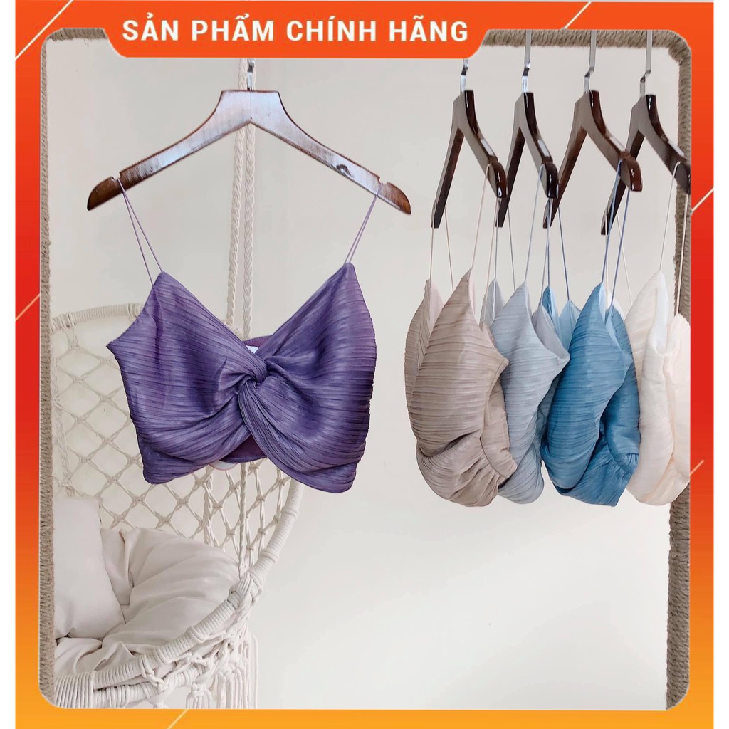 [ MÃ - BROWBTNT1 - SALEOFF 10%]     ÁO  CROPTOP  DÂY  XOẮN  NGỰC  QUYẾN  RỦ CỰC  SANG  CHẢNH   BROWN