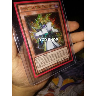 Thẻ bài yugioh chính hãng  Absolute King Back Jack - Gold Secret Rare
