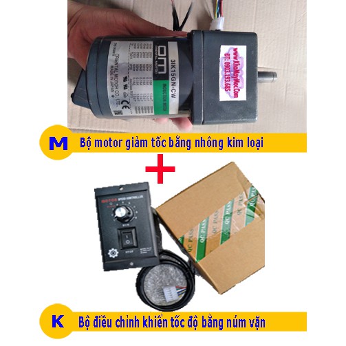 Motor 15w 220vol, chỉnh điều tốc, đảo chiều, nhông ngoài trục, tiết kiệm điện năng