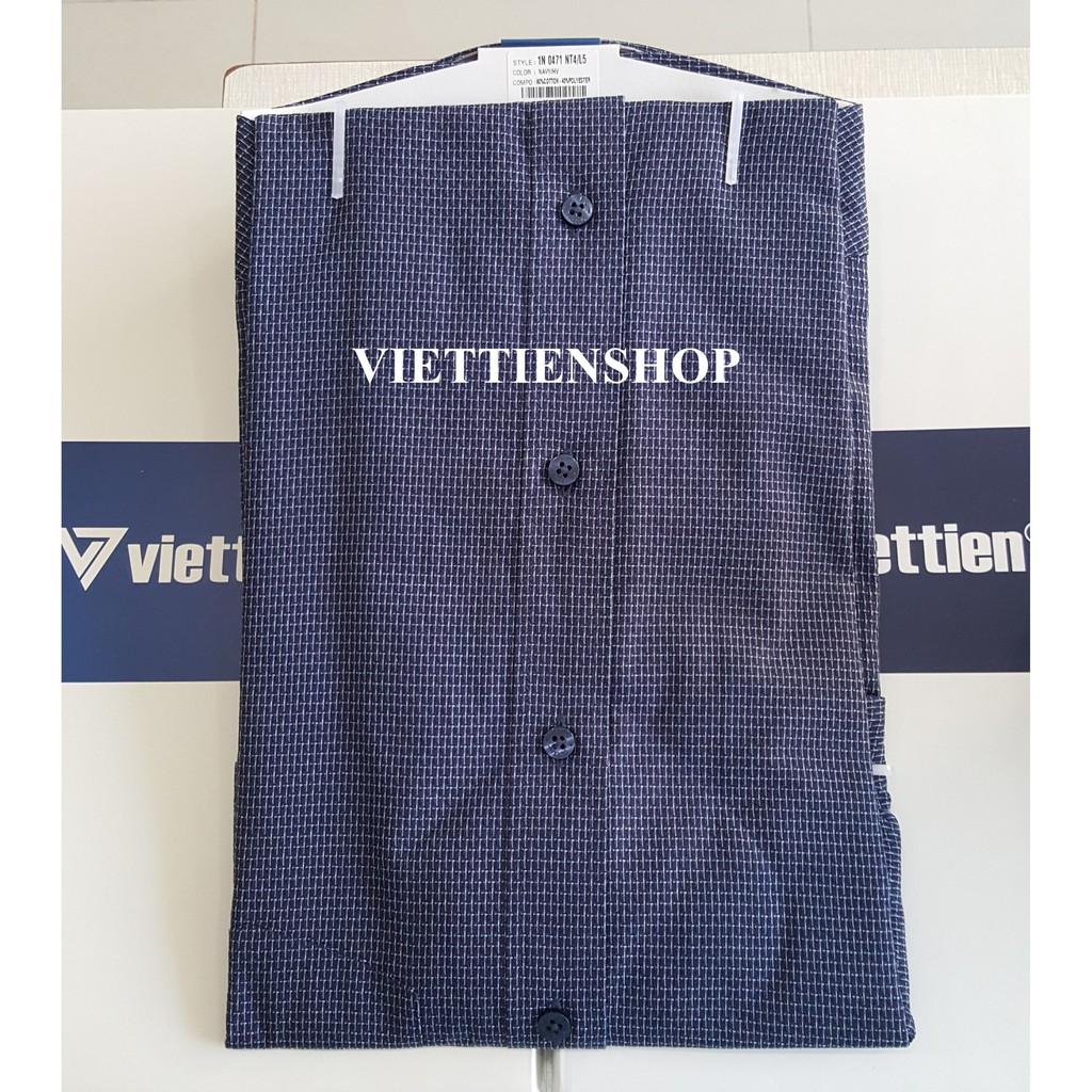 (0470 HVS) ÁO SƠ MI VIỆT TIẾN NGẮN TAY HOA VĂN | BigBuy360 - bigbuy360.vn