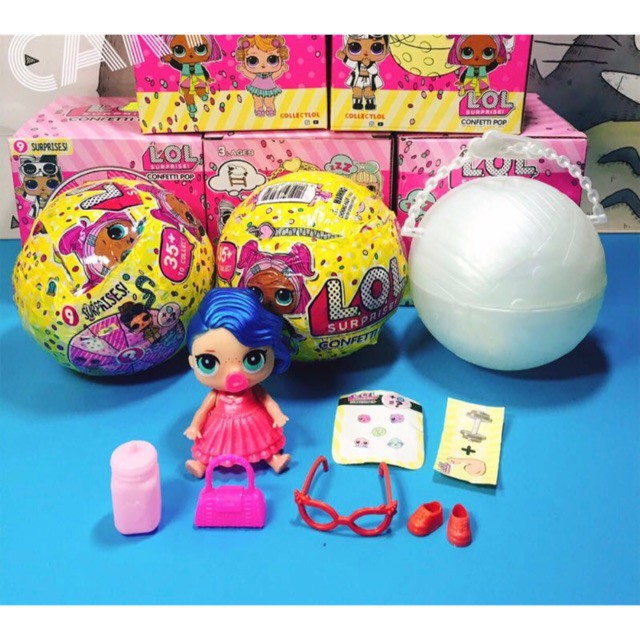 Trứng búp bê bất ngờ suprising doll phong cách LOL kèm phụ kiện giá rẻ