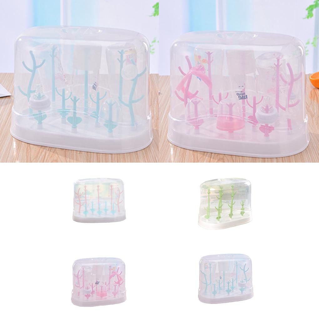 Giá Đỡ Phơi Khô Bình Sữa Em Bé Hình Cái Cây Tháo Rời Được Tiện Lợi