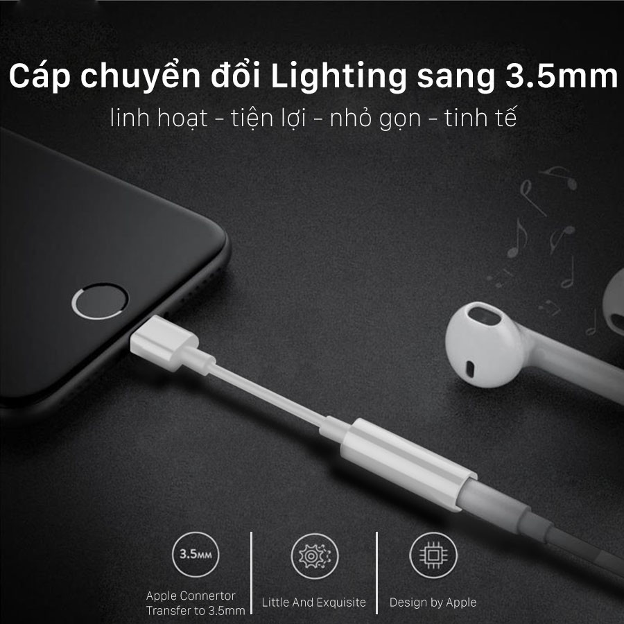 Cáp chuyển Lightning sang 3.5mm Chính hãng Apple