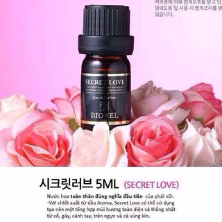 Nước hoa vùng kín DIONEL Hàn Quốc 5ml - Secret Love Feminine Hygiene Perfume Cleanser Black Edition