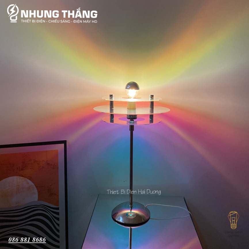 Đèn Bàn Đa Sắc Cầu Vồng Ánh Sáng Siêu Đẹp DB-921,DB-922 - Decor, Sống Ảo Sunset Lamp, Trang Trí Chụp Ảnh