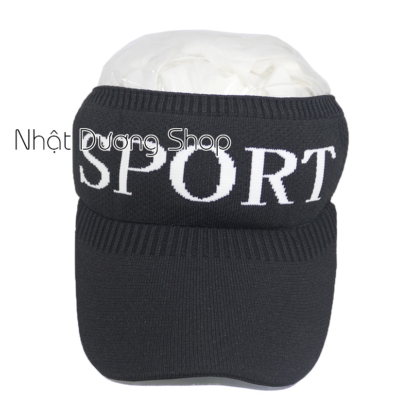 Nón kết in sport thể thao loại nửa đầu chất liệu len - chất liệu vải len cao cấp co giãn tạo nên sự thoải mái khi đội