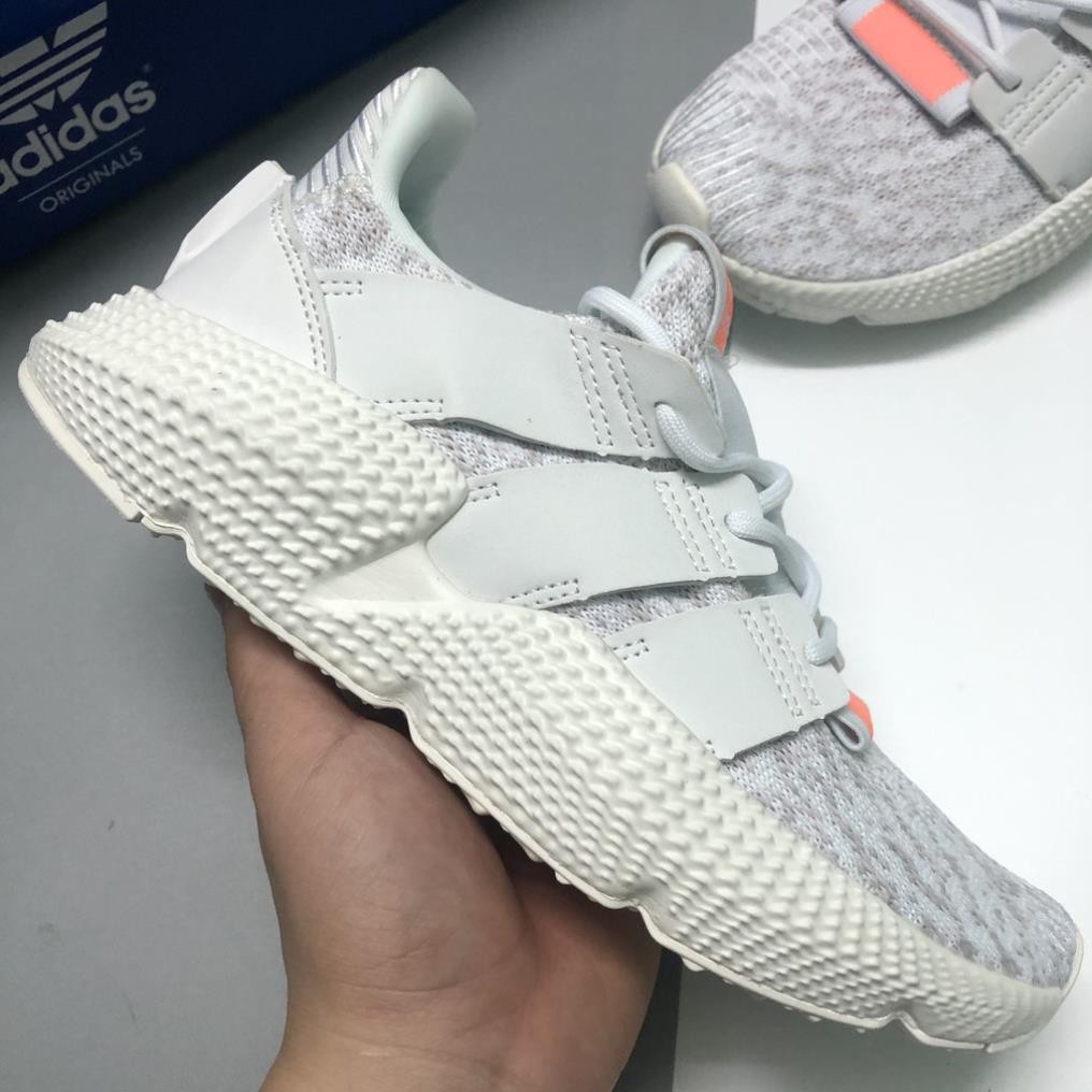 Giày Sneaker Thể Thao Pro Trắng Cam Full Size