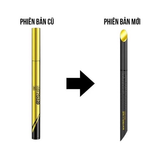 Bút kẻ mắt nước siêu mảnh  sắc nét  không trôi Maybelline HyperSharp Laser Eyeliner Black 0.5g