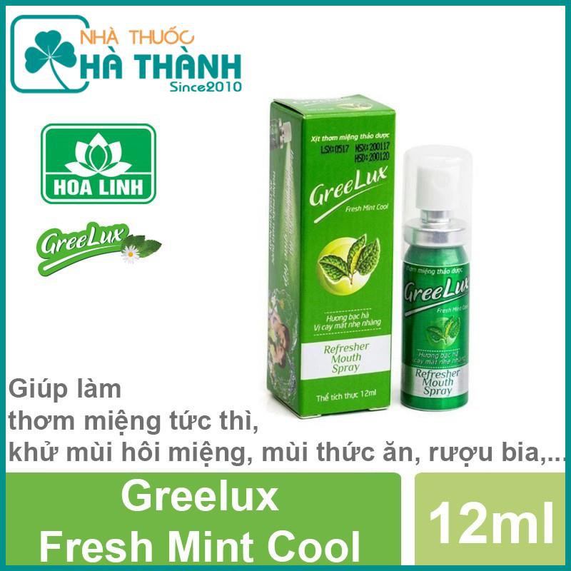 Xịt thơm miệng thảo dược - Greelux ( Lọ 12 ml)