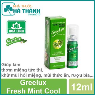 Xịt thơm miệng thảo dược - Greelux ( Lọ 12 ml)