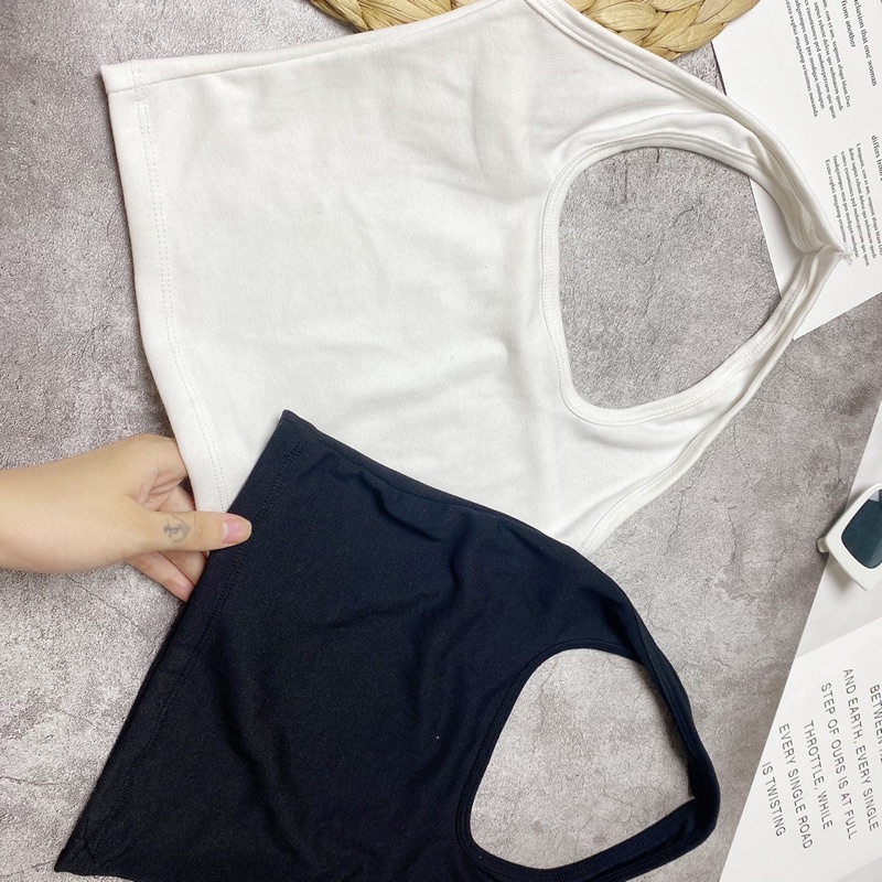 Áo croptop cổ yếm hở lưng chất borip siêu mềm siêu ôm dáng tôn body sexy A5135 | BigBuy360 - bigbuy360.vn