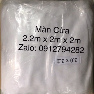 Màn tuyn 2,2mx2m loại có cửa 10/10