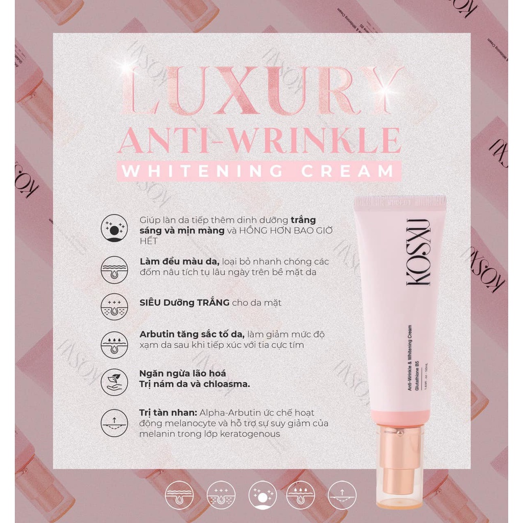 KEM PHỦ TUYẾT KOSXU TẶNG MẶT NẠ