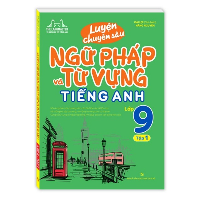 Sách - Combo luyện chuyên sâu ngữ pháp và từ vựng tiếng anh lớp 9 (T1 +T2)