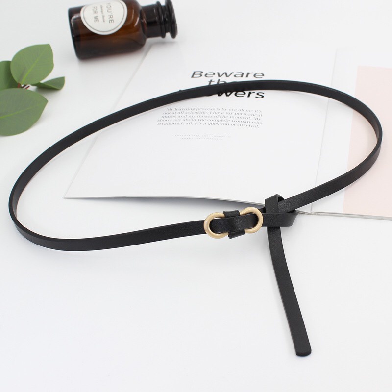 Thắt Lưng Da Pu Khóa Kim Loại Tròn Thiết Kế Thời Trang Cho Nữ