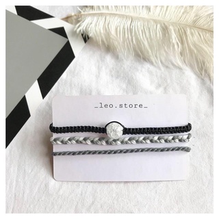 Set 3 vòng tay băng giá dành cho nữ/ nam/ vòng tay thiết kế chủ đề mùa đông