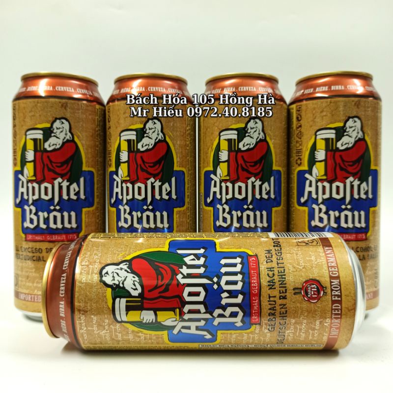 [Hỏa tốc] Bia Apoftel Brau 5% thùng 24 lon 500ml
