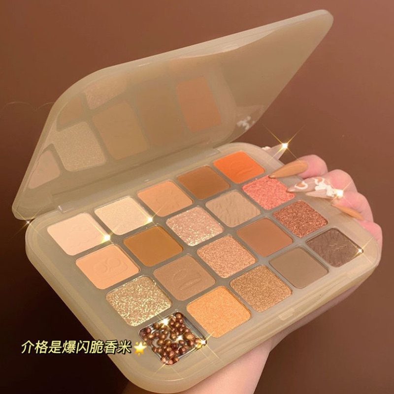 Bảng phấn mắt 20 màu KAQI COLOR tông đào bản dupe Mood Recipe