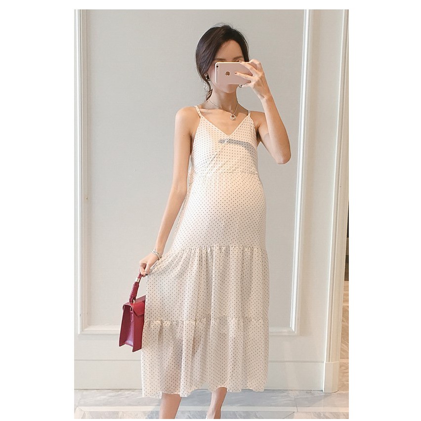 Váy Bầu Đầm Bầu Xinh 2 Dây A1462
