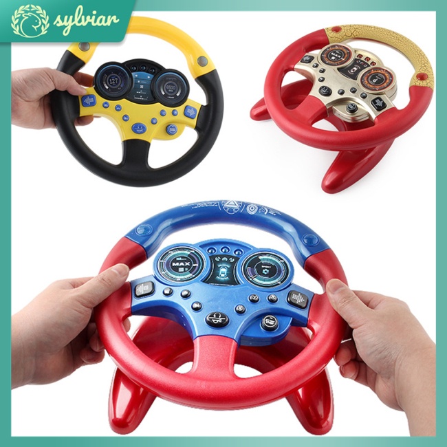 [sylviar] Đồ Chơi Vô Lăng Xe Hơi Có Đèn Và Nhạc Giáo Dục Cho Bé (Phiên Bản Tiếng Anh)